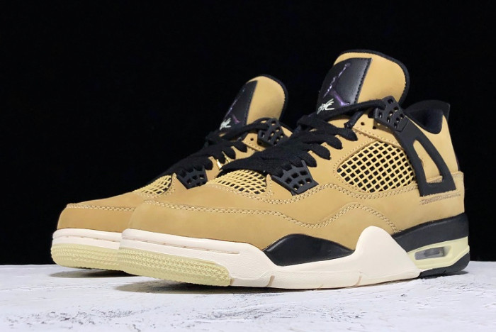 2019 Air Jordan 4 Retro Fossil Mushroom Shoes